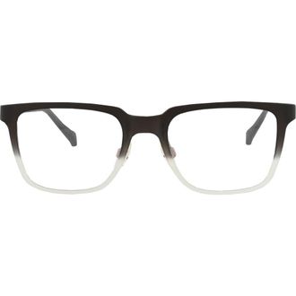 Maui Jim 50mm Rectangular Optical Glasses in Black Black Transparent at Nordstrom Rack