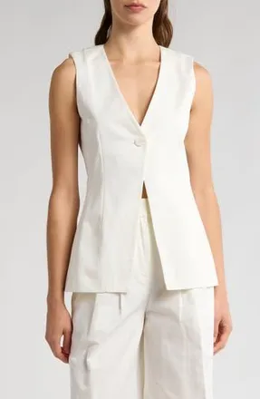 Derek Lam Francesca Vest in Blanc De Blanc at Nordstrom Rack, Size 6
