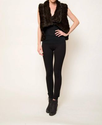 Love Token Carter Vest In Brown