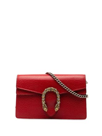 Gucci 2000-2015 Mini Leather Dionysus crossbody bag - Red
