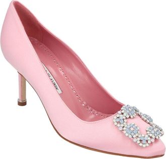 Manolo Blahnik Womens Viscose Hangisi 070 Pump, Never Worn (Authentic Pre- Loved)