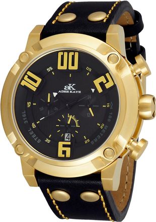 Adee Kaye Mens Gamma-Mesh Rose Gold Dial Watch