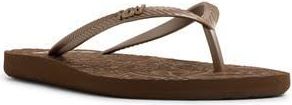 Roxy Antilles Flip Flop in Dark Brown at Nordstrom Rack, Size 11
