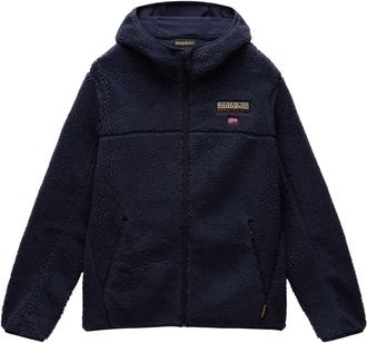 Napapijri Fleecejacke NAPAPIJRI TYNIK, Herren, Gr. L, blau (blu marine), Obermaterial: 100% Polyamid. Kapuzenfutter: 100% Polyester. Taschenfutter: 100% Baumwol