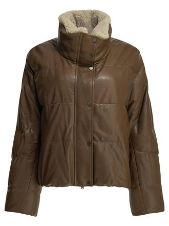Brunello Cucinelli Giubbotto in shearling imbottito Brunello Cucinelli