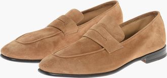 Ermenegildo Zegna Suede Penny Loafers LASOLA with Leather Sole Ermenegildo Zegna
