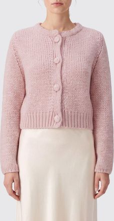 Forte_Forte Silk, Mohair and Cashmere Blend Crewneck Cardigan