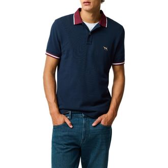 Rodd & Gunn New Lynn Sports Fit Tipped Cotton Piqu&eacute; Polo in Eclipse at Nordstrom, Size Xxx-Large