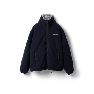 Miu Miu Fleece Down Jacket, Woman, Navy, Size 38