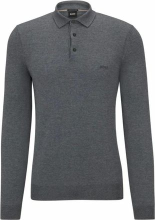 HUGO BOSS Heren, Tops, Grijs, Maat: 3XL Leer