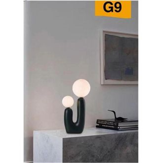 Trade Shop Trade Shop Traesio - Trade Shop - Lampada Led Por Tavolo Lume Alien Attacco 2xg9 Max 60w Ip20 Variaciones D14 - Verde Oscuro