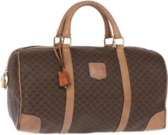 Celine Pre-owned Vintage Plastic Weekendtas - Dames - Vintage Weekendtas - Bruin - ONE Size - Vintage