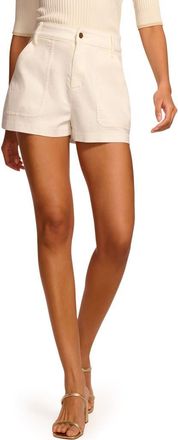 Ramy Brook Hilary Patch Pocket Shorts in White at Nordstrom, Size 27