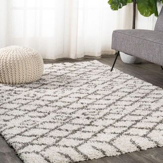 Jonathan Y Designs Algaida Moroccan Diamond Shag Area Rug