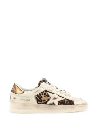 Golden Goose Trainers With Star And Leopard Print Stardan