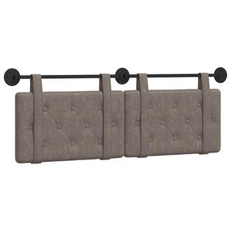 vidaXL Cabecero Colgante Gris Pu Antiguo Vidaxl