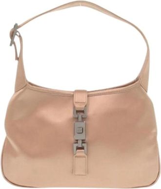 Gucci Pre-owned Satijnen Handtas - Dames - Vintage Schoudertas - Roze - ONE Size - Satijn - Vintage