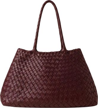 L37 Big World New Tote - Dames - Shoppers - Rood - ONE Size - Leer - Tassen