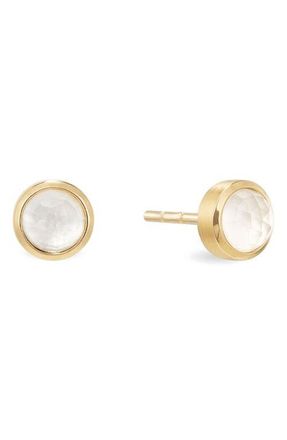 Dean Davidson Signature Midi Stud Earrings in Iridescent Pearl/Gold at Nordstrom