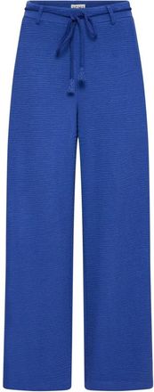 Ichi Wide Broeken - Dames - Wijde Broeken - Blauw - XL - Broeken
