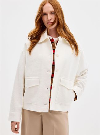 Contemporaine Womens Flap pockets tweed overshirt