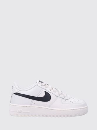 Nike Air Force 1 Boys Leather Sneakers with Swoosh Logo