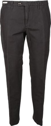 Ychai Brown Stretch Cotton Pants