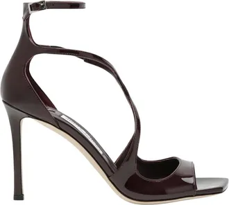 Jimmy Choo London Schoenen, Dames, Rood, 38 1/2 EU, Leer, Azia 95