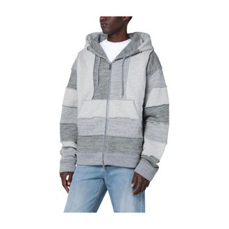 Dsquared2 Hoodies & sweatvesten, Heren, Grijs, L, Katoen, Felpa Zip/Cardigan Magliano