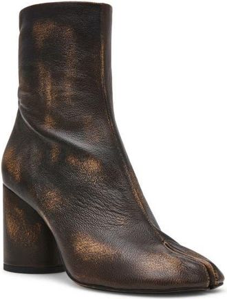 Steve Madden Caro Split Toe Bootie in Brown Distressed at Nordstrom, Size 7.5