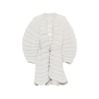CFCL Belted Ribbed-knit Jacket