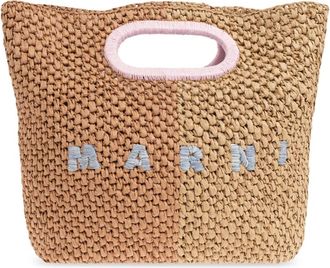 Marni Handbags, female, Beige, Size: ONE SIZE Seaside Clutch