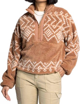 Thread & Supply Mari Pullover Top In Café Au Lait