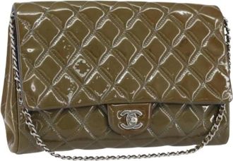 Chanel Pre-owned Shoulder Bags, female, Green, Size: ONE SIZE Pre-owned Vintage Shoulder Bag