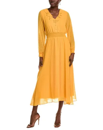 Nanette Lepore Madeline Clip Dot Midi Dress