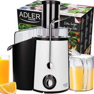 Adler Europe Ad 4128 Exprimidor Licuadora Centr&iacute;fuga 1000 W Negro, Blanco