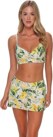 Sunsets Lyla Bralette Bikini Swimsuit Top in Isla Soleil Crepe at Nordstrom, Size Xx-Large