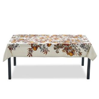 Tag Cotton Pear Tablecloth Fall Harvest Design Machine Washable in White at Nordstrom
