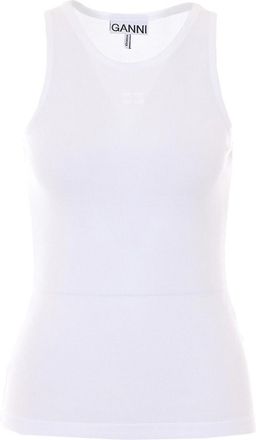 Ganni Logo Tank Top
