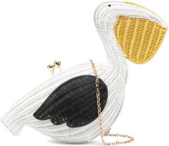 Serpui Pelican Chain Clutch Bag
