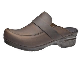 Sanita | Knaus Mule Clog | Original Handmade Flexible Leather Clog for Women | Maximum Stability | Anatomical Shaped Footbed with Soft Foam | Shock Absorbing