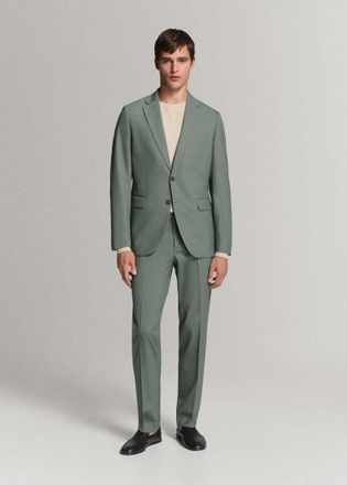 Mango Giacca completo Tur&iacute;n 100% lana vergine verde - Uomo - 46 - MANGO MAN