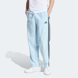adidas Sporthose ADIDAS SPORTSWEAR ESSENTIALS 3-STREIFEN WOVEN OPEN HEM, Damen, Gr. XXL, N-Gr, icey blau, night navy, night navy, night navy, normal, gr., Ob