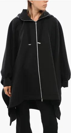 Herno RESORT Giubbotto in Neoprene con Maniche a Pipistrello e Cap taglia 46