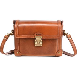 OLD TREND Azalea Genuine Leather Vintage Case Crossbody in Caramel at Nordstrom