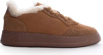 Autry Medalist Sneakers In Nubuck And Teddy