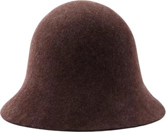 SOEUR Ronde Godet Hoed - Dames - Hoeden - Bruin - ONE Size - Wol - Accessoires