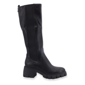Steve Madden Overknee laarzen - Dames - Hoge Laarzen - Zwart - 37 1/2 EU - Schoenen