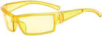 Generic Outdoor Mens And Womens Vacation Sunglasses Sport Driving Commuter Sun Glasses(Yellow)