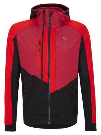 Ziener Softshelljacke ZIENER NALIK, Herren, Gr. 46, rot, Obermaterial: 1. 100% Polyester; 2. 100% Polyester; 93% Polyester, 7% Elasthan; Futter: 100% Polyest